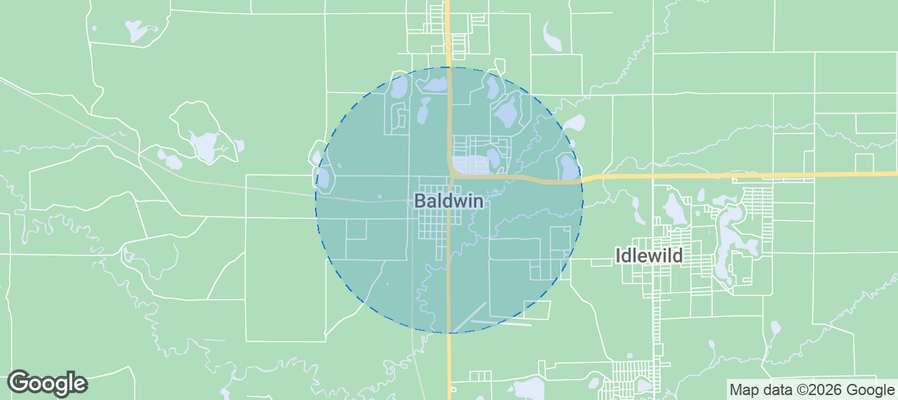 Baldwin Airbnb map